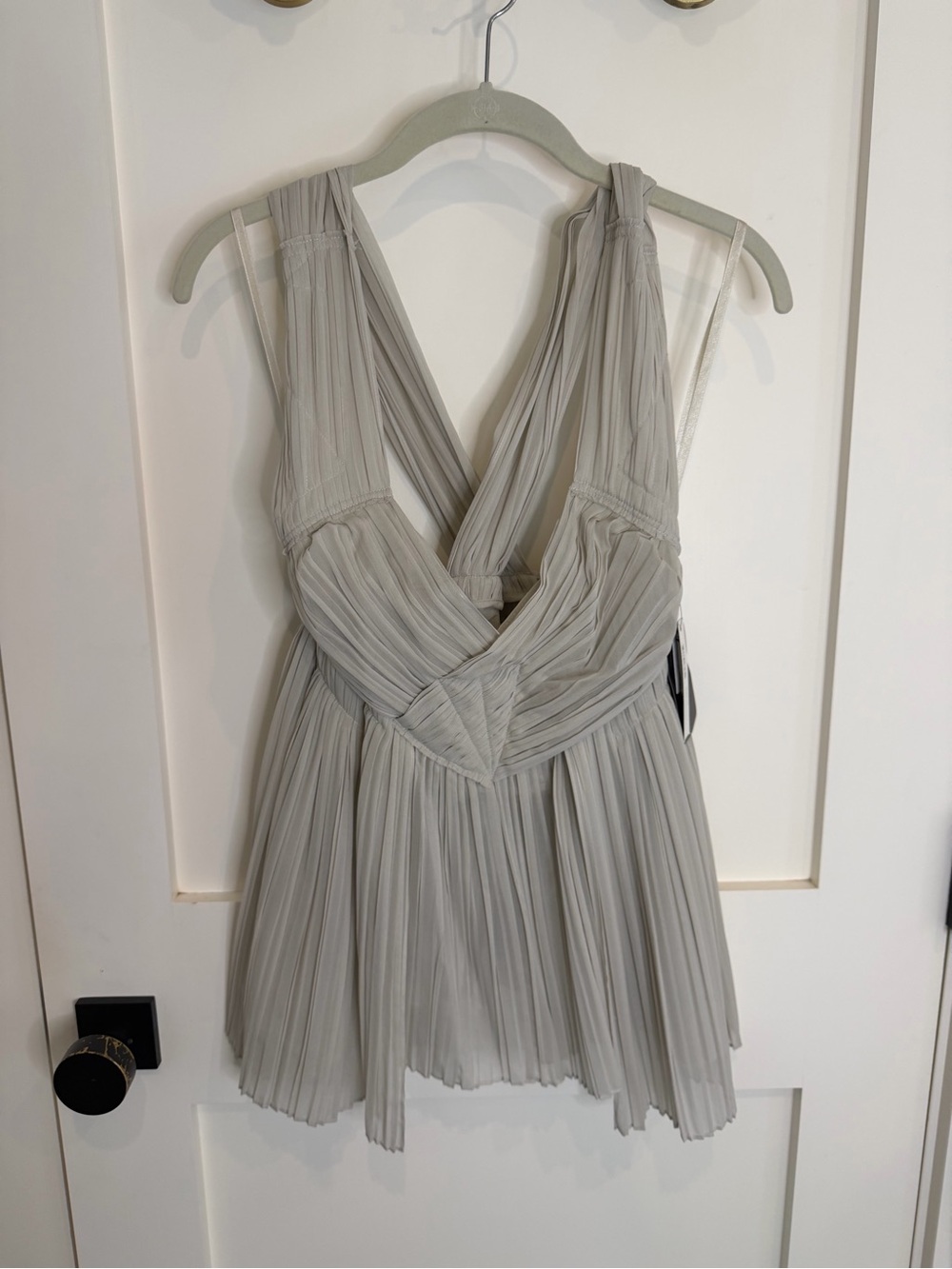 Rare collectible circa 2000 Vintage Donna Karan micro pleated blouse NWT